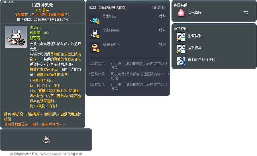 治愈师兔兔 Tooltip