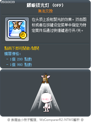 耀眼镁光灯 Tooltip