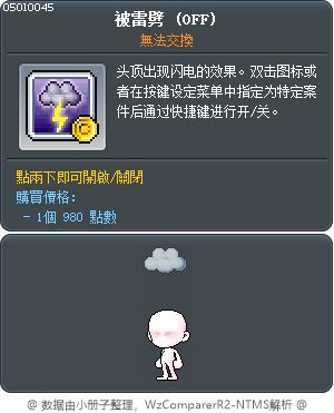 被雷劈 Tooltip