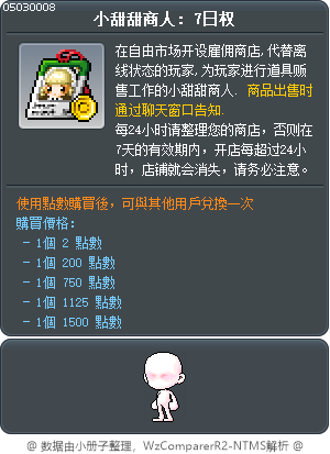 小甜甜商人: 7日权 Tooltip