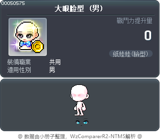 大眼脸型 Tooltip