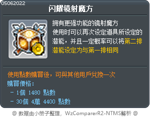 闪耀镜射魔方　 Tooltip