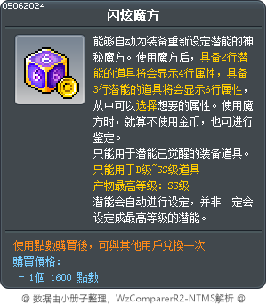 闪炫魔方 Tooltip