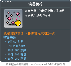 浪漫樱花 Tooltip