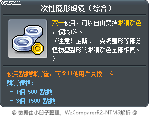 一次性隐形眼镜（综合） Tooltip