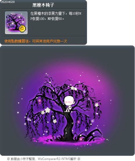 黑檀木椅子 Tooltip