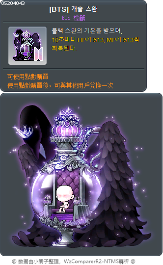 [BTS] 캐슬 스완 Tooltip
