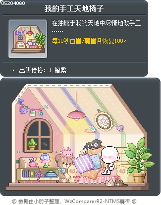 我的手工天地椅子 Tooltip