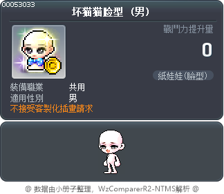 坏猫猫脸型 Tooltip