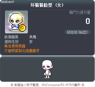坏猫猫脸型 Tooltip