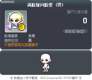 满脸疑问脸型 Tooltip