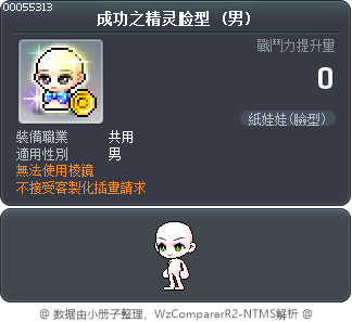 成功之精灵脸型 Tooltip