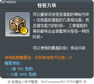 怪怪方块 Tooltip