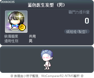 蓝色医生发型 Tooltip