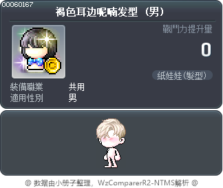 褐色耳边呢喃发型 Tooltip
