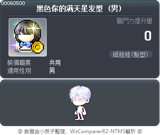 黑色你的满天星发型 Tooltip