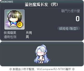 蓝色蜜瓜长发 Tooltip