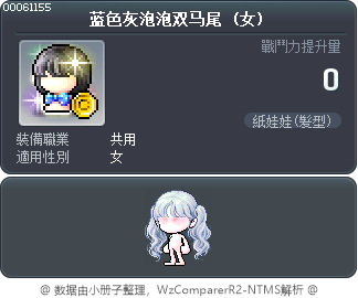 蓝色灰泡泡双马尾 Tooltip