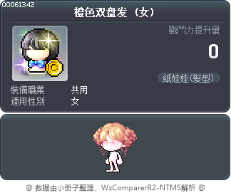 橙色双盘发 Tooltip