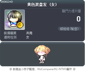 黄色双盘发 Tooltip