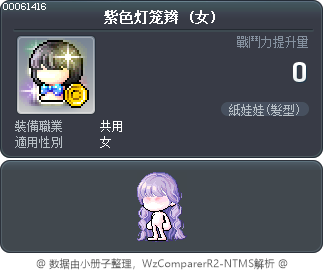 紫色灯笼辫 Tooltip
