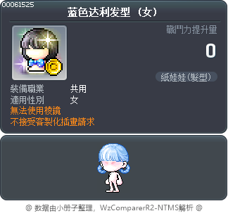 蓝色达利发型 Tooltip