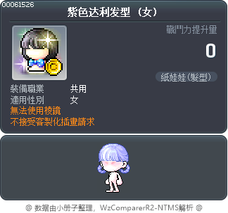 紫色达利发型 Tooltip