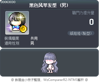 黑色风琴发型 Tooltip