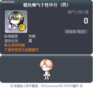 橙色帅气个性中分 Tooltip