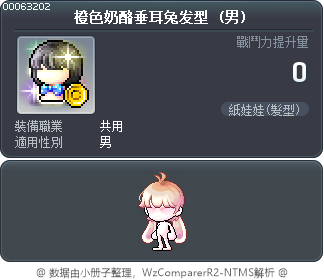 橙色奶酪垂耳兔发型 Tooltip
