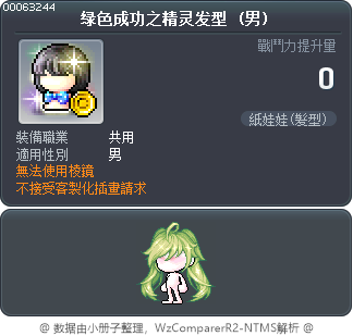 绿色成功之精灵发型 Tooltip