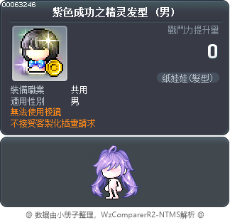 紫色成功之精灵发型 Tooltip