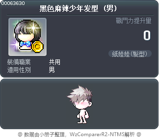 黑色麻辣少年发型 Tooltip