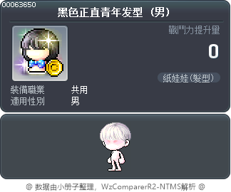 黑色正直青年发型 Tooltip