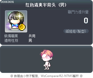 红色清爽半背头 Tooltip
