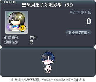 黑色月染长刘海发型 Tooltip