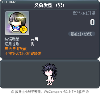 义勇发型 Tooltip
