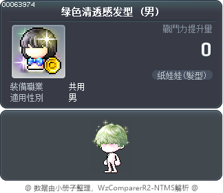 绿色清透感发型 Tooltip