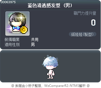 蓝色清透感发型 Tooltip