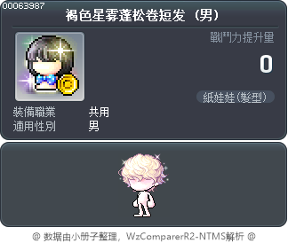 褐色星雾蓬松卷短发 Tooltip