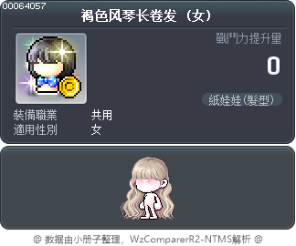 褐色风琴长卷发 Tooltip