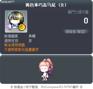 褐色乖巧高马尾 Tooltip