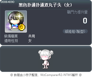 黑色扑通扑通双丸子头 Tooltip