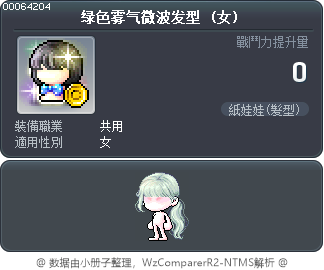 绿色雾气微波发型 Tooltip