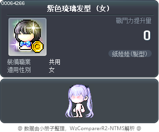 紫色清爽双马尾 Tooltip