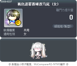 褐色迷雾赛琳双马尾 Tooltip