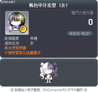 褐色中分发型 Tooltip