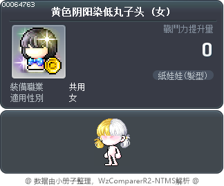 黄色阴阳染低丸子头 Tooltip
