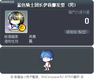 蓝色骑士团长伊莉娜发型 Tooltip