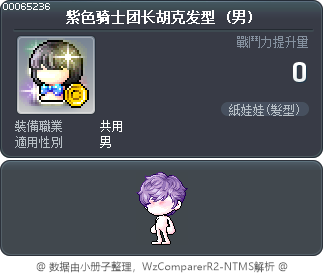紫色骑士团长胡克发型 Tooltip